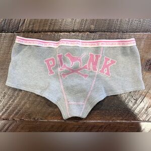 PINK Victoria's Secret Gray Shorts with Pink Logo